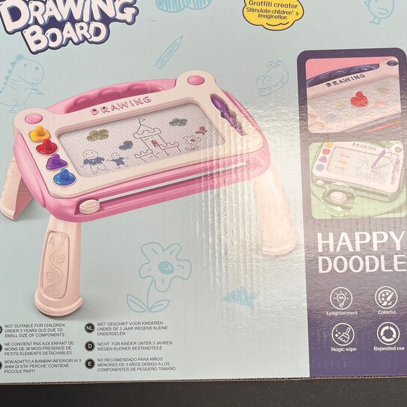 Kids Drawing Board - Pink - Picture 1 of 7